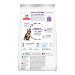 Hill's® Science Diet® Cat Adult Sensitive Stomach & Skin Dry -Cat Supplies Store 3002864 2211581 ENG BACK