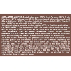 Royal Canin Gastrointestinal Fiber Response Dry For Cats -Cat Supplies Store 3006204 3004674 ENG NUTRITION