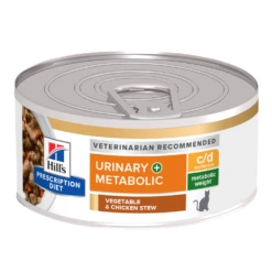 Hill's® Prescription Diet® Cat C/d Multicare + Metabolic, Urinary + Weight Care Cans 14 Hill's® Prescription Diet® Cat C/d Multicare + Metabolic, Urinary + Weight Care Cans -Cat Supplies Store 3009300 3009298 ENG FRONT