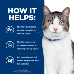 Hill's® Prescription Diet® Cat C/d Multicare + Metabolic, Urinary + Weight Care Cans 16 Hill's® Prescription Diet® Cat C/d Multicare + Metabolic, Urinary + Weight Care Cans -Cat Supplies Store 3009300 3009298 ENG INFO