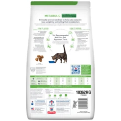Hill's® Prescription Diet® Cat Metabolic Weight Management Dry -Cat Supplies Store 3009600 3006476 ENG BACK