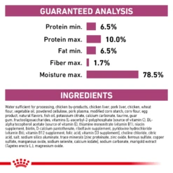 Royal Canin Renal Support D™ Thin Slices In Gravy Can For Cats -Cat Supplies Store 3009965 3009966 ENG INGREDIENTS