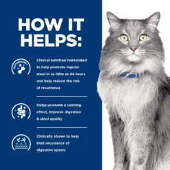 Hill's® Prescription Diet® Cat Digestive/Fiber Care Gastrointestinal Biome Canned Stew -Cat Supplies Store 3020237 3020238 ENG INFO