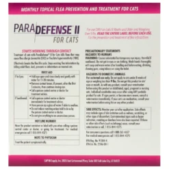 ParaDefense® II For Cats -Cat Supplies Store 3020875 3020892 ENG BACK