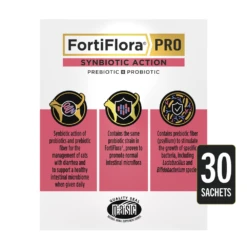 Purina® Pro Plan® Veterinary Supplements FortiFlora® Cat Synbiotic Action -Cat Supplies Store 3020900 3020901 ENG LEFT