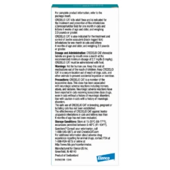 Credelio™ Chewable Tablets For Cats -Cat Supplies Store 3021525 3021527 ENG BACK