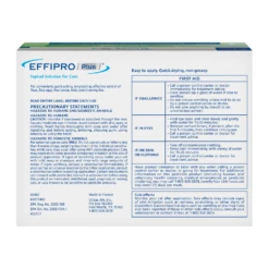 EFFIPRO® PLUS Topical Solution For Cats -Cat Supplies Store 3022004 3022017 ENG BACK