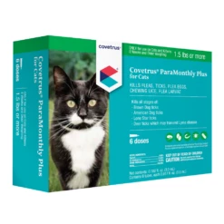 Covetrus® ParaMonthly Plus For Cats -Cat Supplies Store 3022078 3022093 ENG FRONT