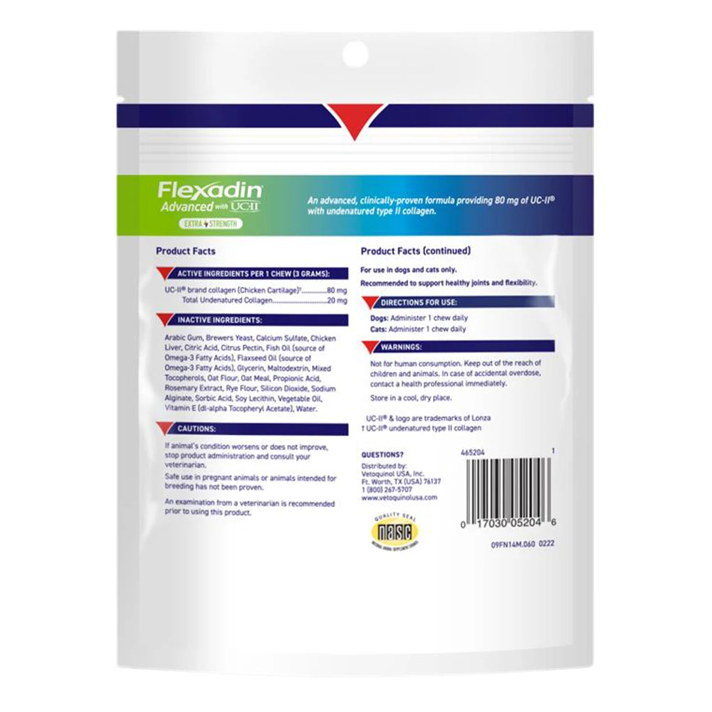 Flexadin® Advanced With UC-II® Extra Strength For Cats & Dogs 9 Flexadin® Advanced With UC-II® Extra Strength For Cats & Dogs - Image 7