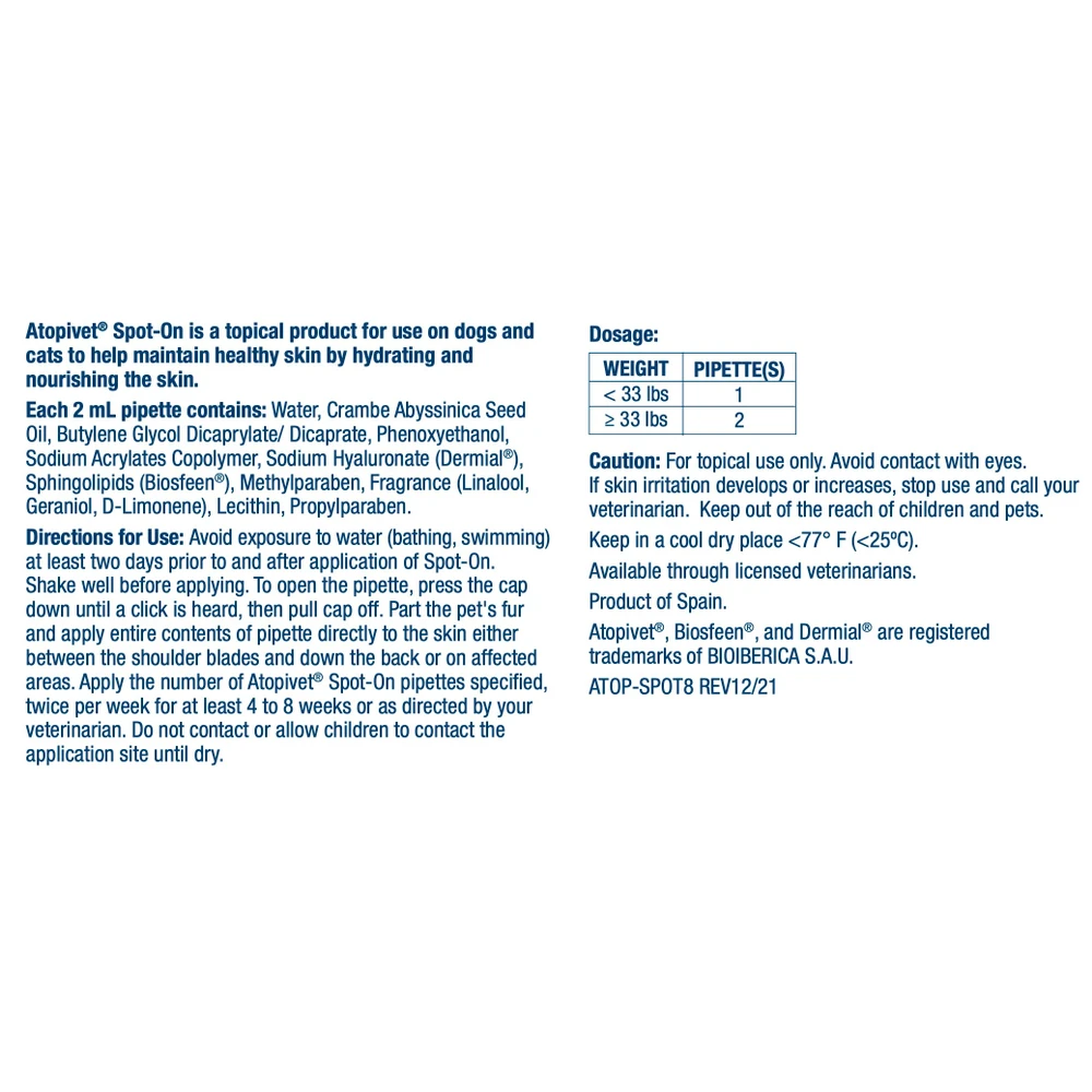 Atopivet® Spot-On For Dogs & Cats 7 Atopivet® Spot-On For Dogs & Cats - Image 5