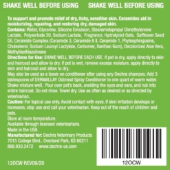 DermAllay Oatmeal Spray Conditioner 13 DermAllay Oatmeal Spray Conditioner -Cat Supplies Store 3022313 3022314 ENG INSTRUCTIONS