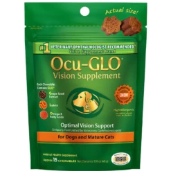 Ocu-GLO® Vision Supplement Chewables For Dogs And Mature Cats 16 Ocu-GLO® Vision Supplement Chewables For Dogs And Mature Cats -Cat Supplies Store 3022568 3022569 ENG FRONT
