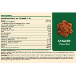 Ocu-GLO® Vision Supplement Chewables For Dogs And Mature Cats 19 Ocu-GLO® Vision Supplement Chewables For Dogs And Mature Cats -Cat Supplies Store 3022568 3022570 ENG INGREDIENTS