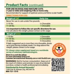 Ocu-GLO® Vision Supplement Chewables For Dogs And Mature Cats 20 Ocu-GLO® Vision Supplement Chewables For Dogs And Mature Cats -Cat Supplies Store 3022568 3022570 ENG INSTRUCTIONS