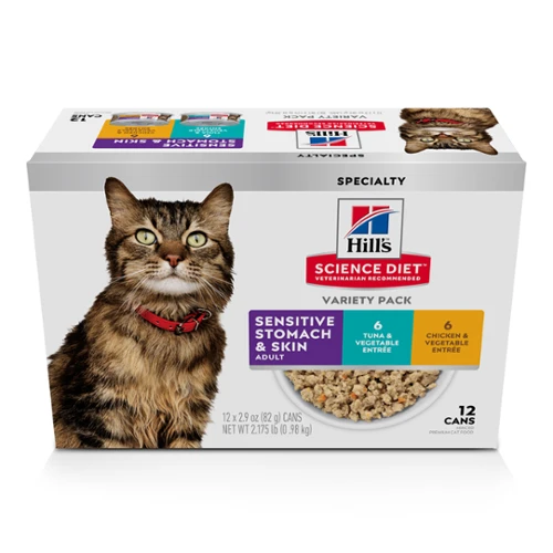 Hill's® Science Diet® Cat Adult Sensitive Stomach & Skin Cans 3 Hill's® Science Diet® Cat Adult Sensitive Stomach & Skin Cans