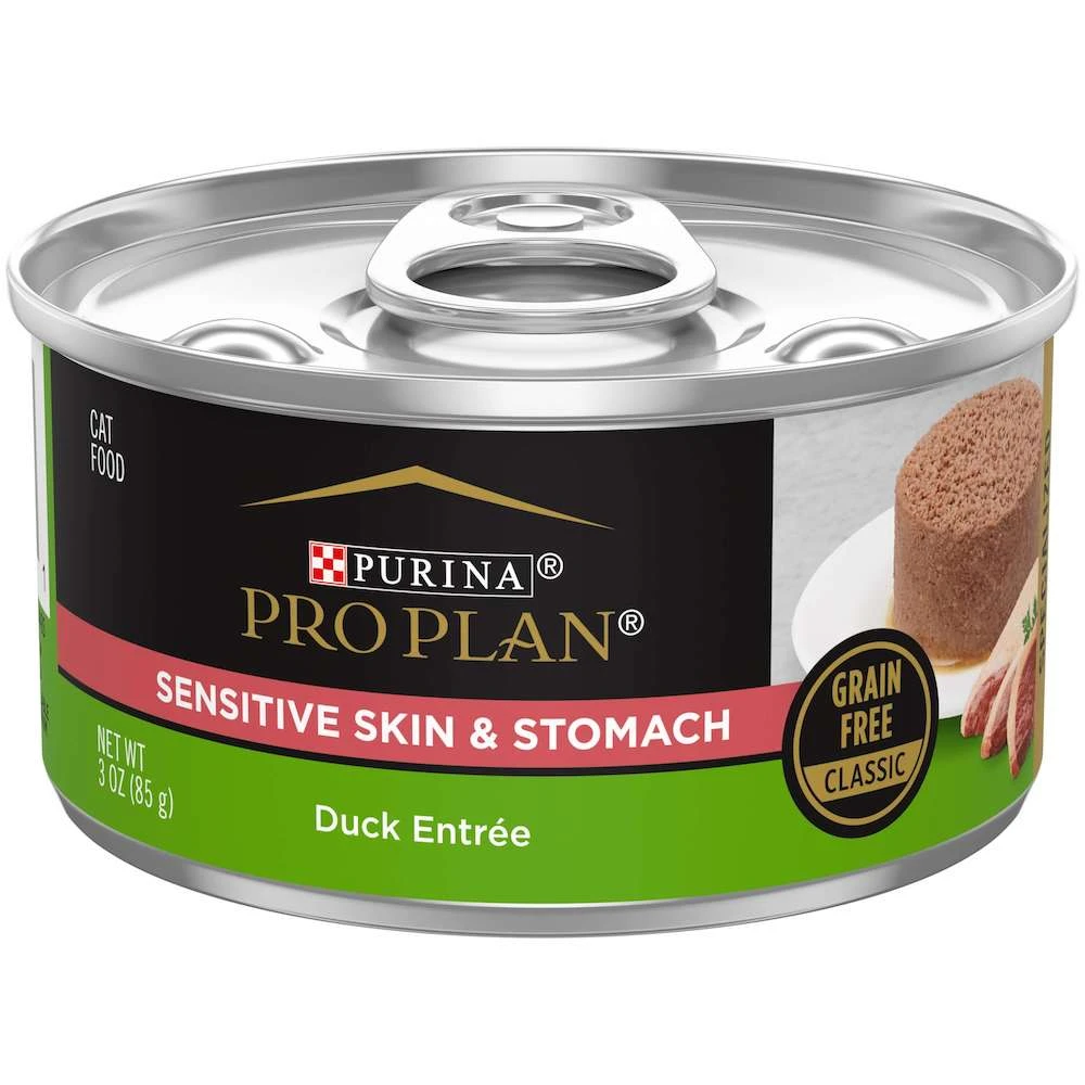 Purina® Pro Plan® Adult Cat Grain Free Duck Entrée Sensitive Skin And Stomach Formula Cans 5 Purina® Pro Plan® Adult Cat Grain Free Duck Entrée Sensitive Skin And Stomach Formula Cans - Image 3